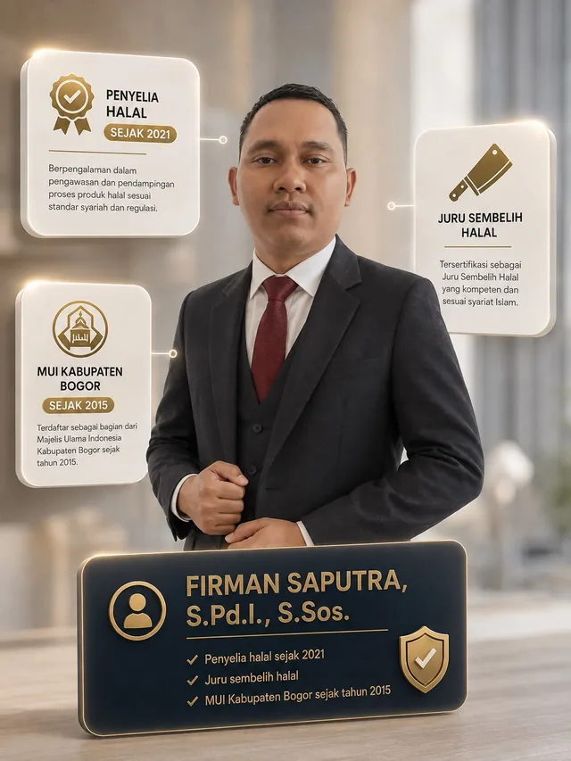 Firman Saputra, Konsultan Halal & Legalitas